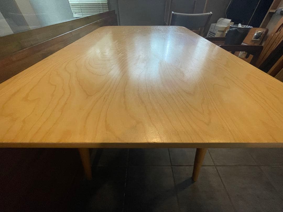 TSST 美品■天然木 ダイニングテーブル/デスク 棚付き■北欧◾️検ウニコ