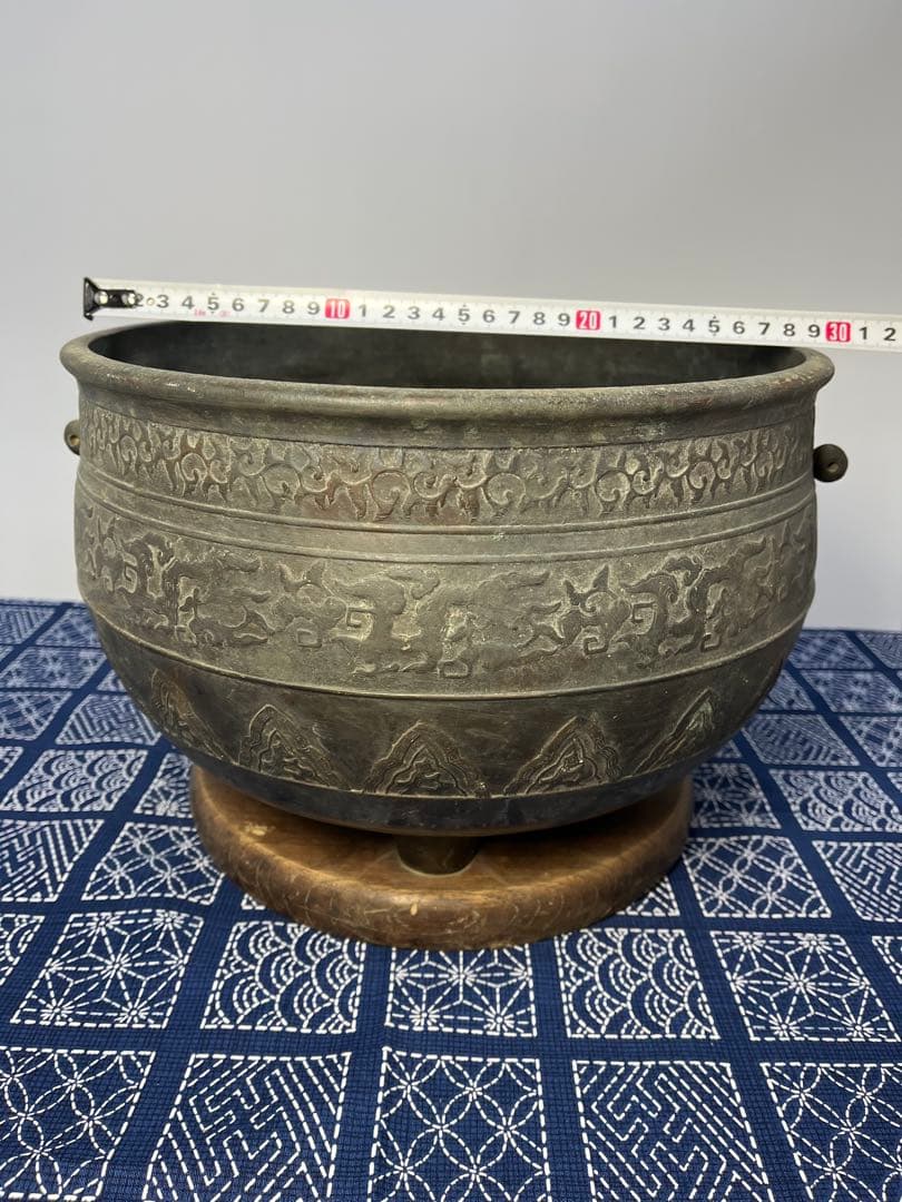 火鉢　真鍮製　アンティーク　ビンテージ