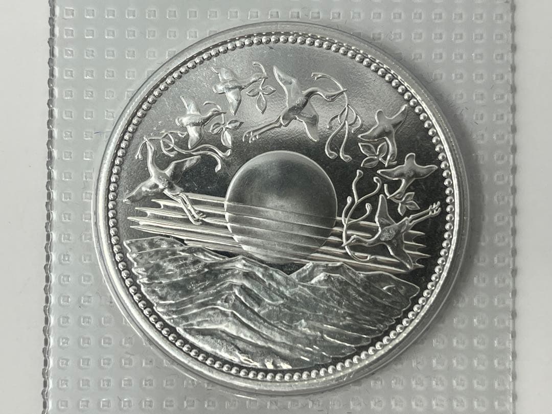 【無選別】天皇陛下御在位60年記念 1万円銀貨 ブリスターパック入り