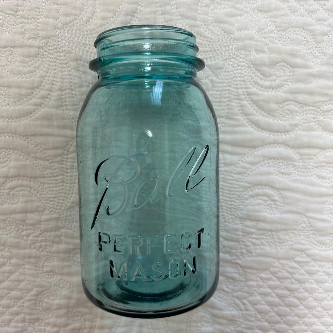 美品【メイソンジャー　シェード付テーブルライト】ヴィンテージ【プレ付】カントリー