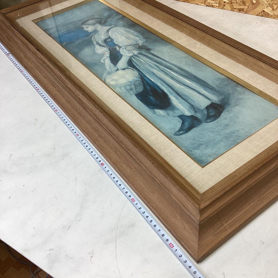 ルノワール名画額装オレンチ籠の女　A.C.P 複製画（1889） c-88