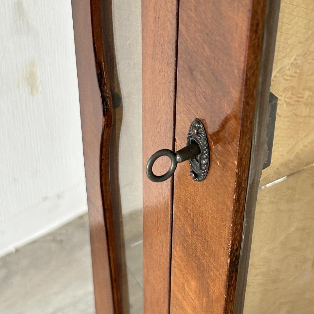 イギリス アンティーク家具 コーナー ディスプレイ キャビネット 765A