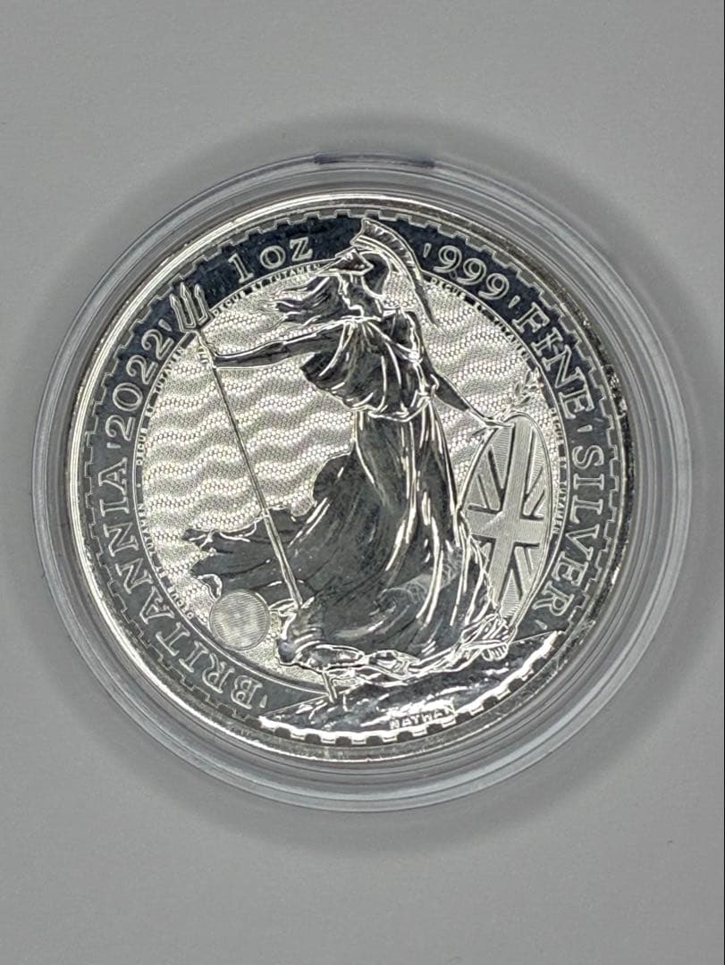 ブリタニア銀貨 1オンス 2022年 エリザベス女王 保証書付