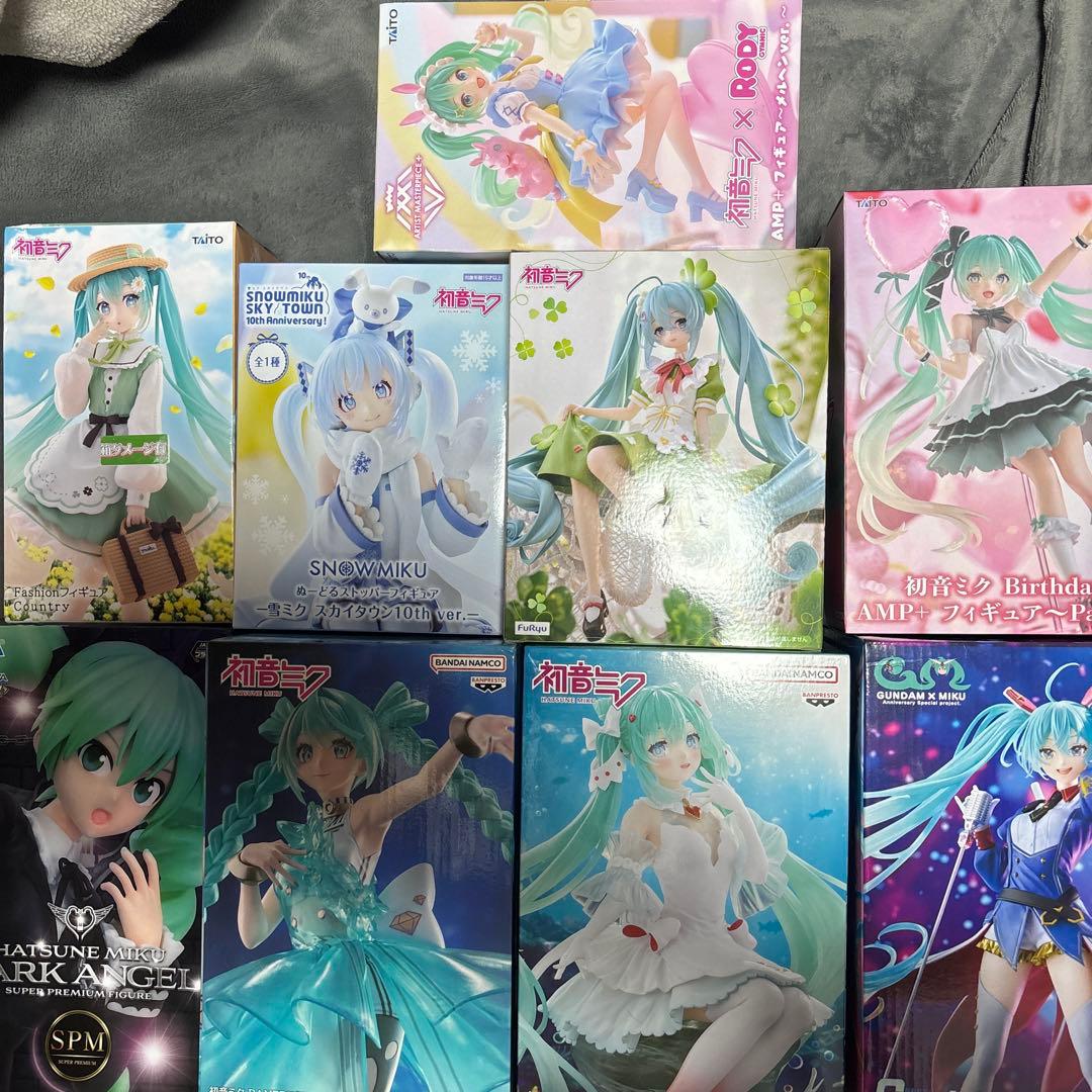 初音ミク　プライズフィギュア　まとめ売り　9種　詰め合わせセット
