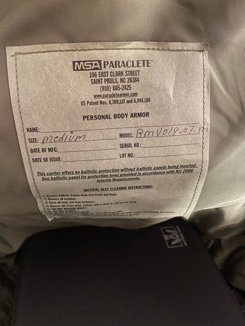 MSA PARACLETEタクティカルベスト　実物 アクセサリー多数