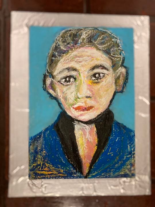 空飛ぶ画家の糸川裕志のポップアートの人物画、長男の文英です、膵臓癌の専門医