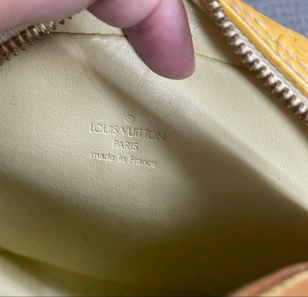 ルイヴィトン　ヴェルニ　シリアルナンバー有り　イエロー　難あり