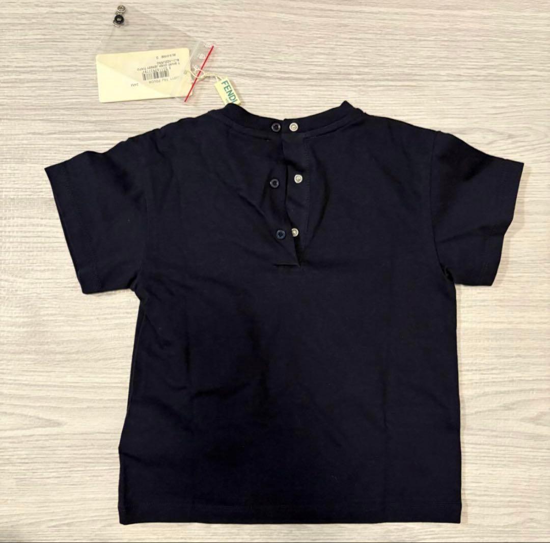 FENDI KIDS Tシャツ　ネイビー サイズ24M