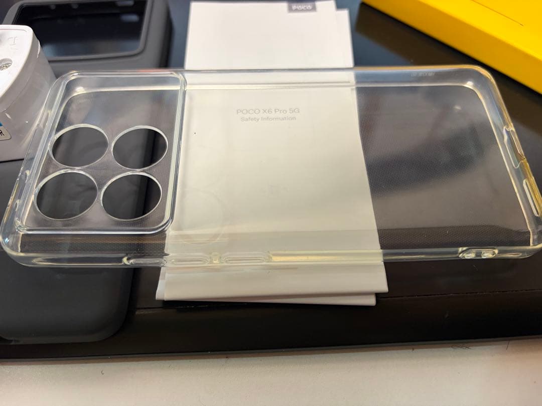 POCO X6 Pro イエロー 512GB グローバル版　透明ケースつき