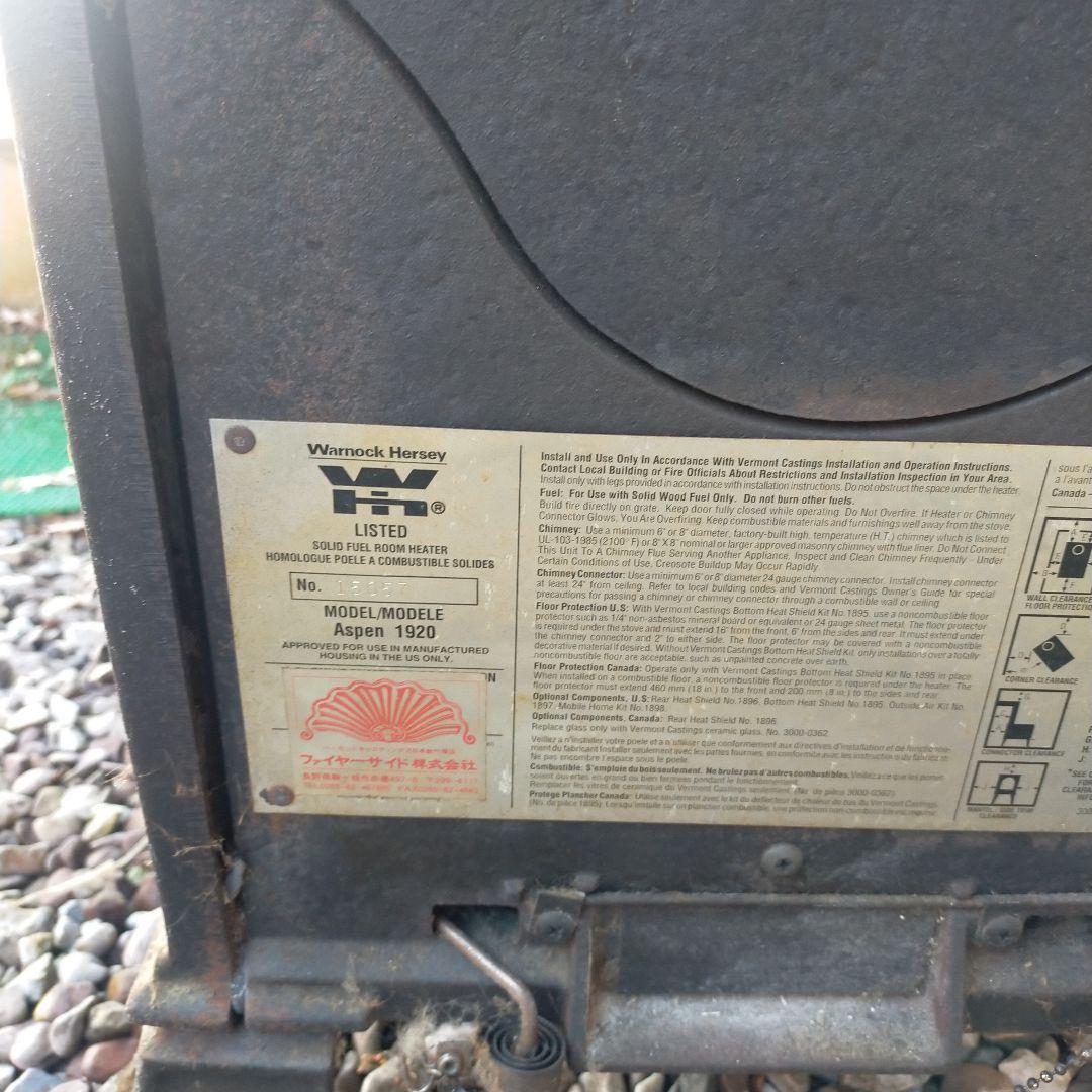 Warnock Hersey Aspen 1920 薪ストーブ