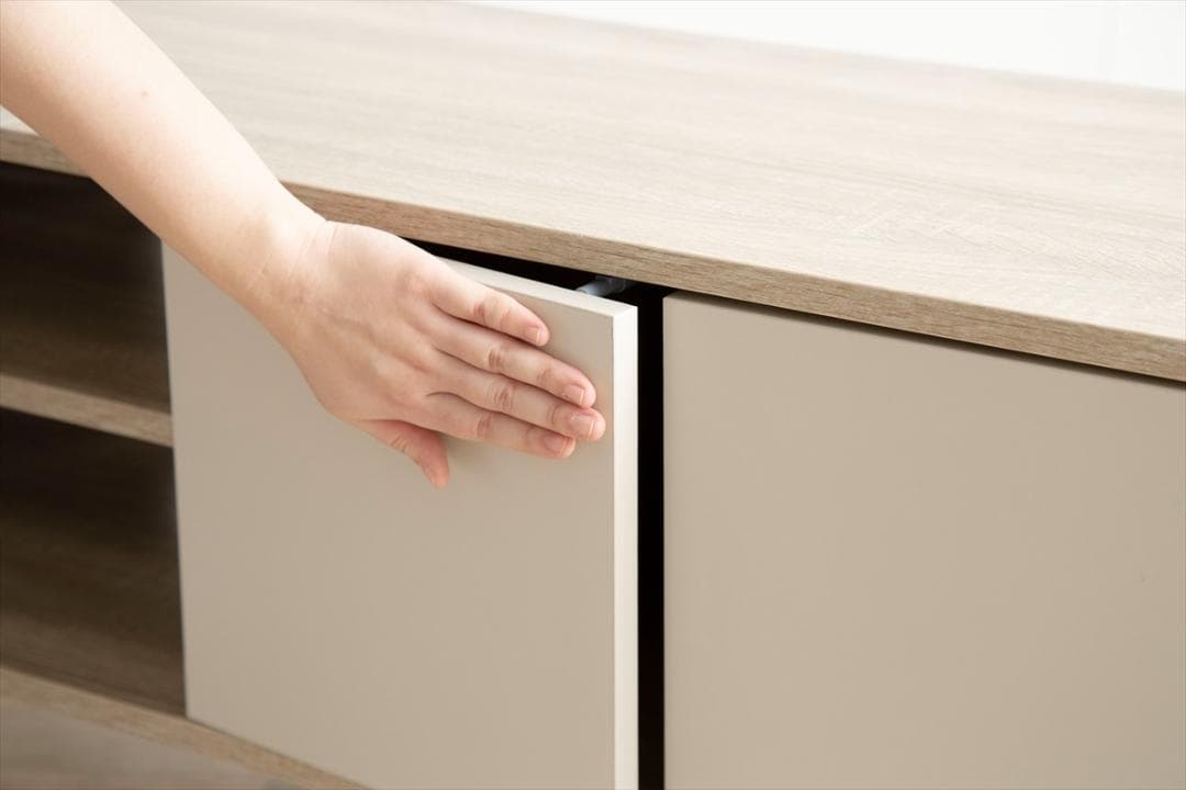 【送料無料】Erin バイカラーテレビボード AV台 収納 【幅110cm】