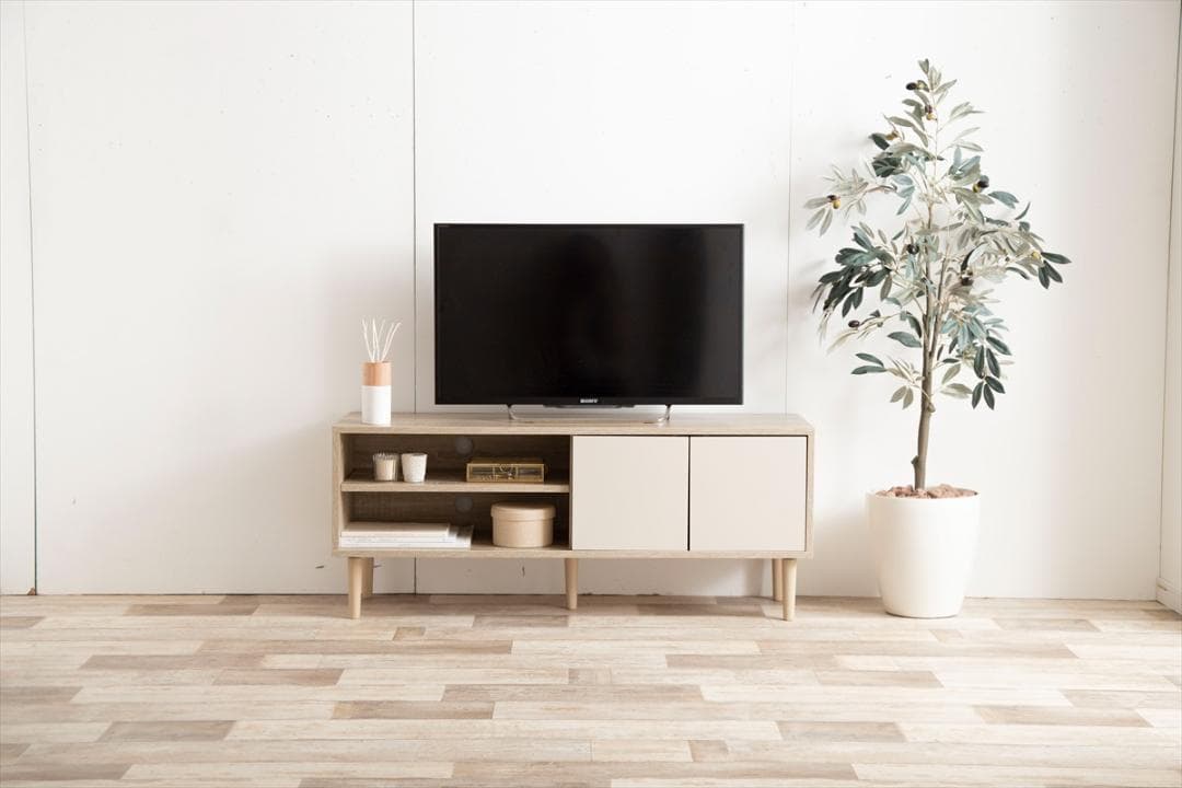 【送料無料】Erin バイカラーテレビボード AV台 収納 【幅110cm】