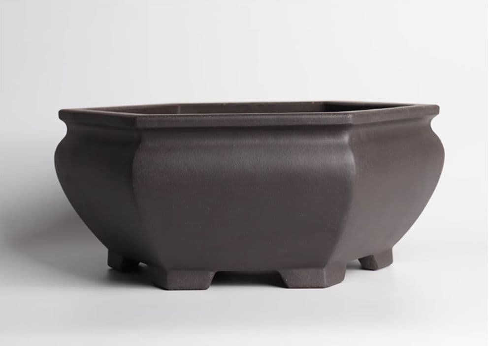 宜興 紫砂鉢 六角鉢 盆栽鉢 植木鉢