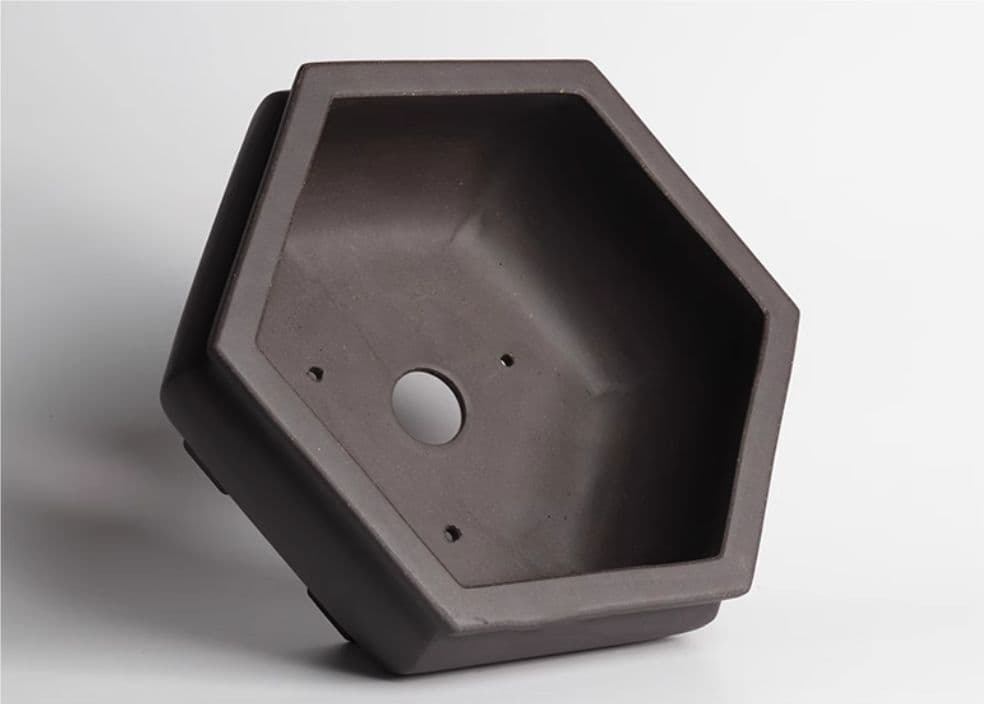 宜興 紫砂鉢 六角鉢 盆栽鉢 植木鉢