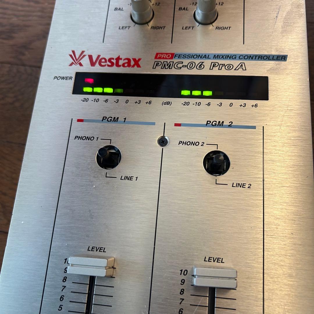 Vestax PMC-06 Pro A DJミキサー 純正アダプター付き