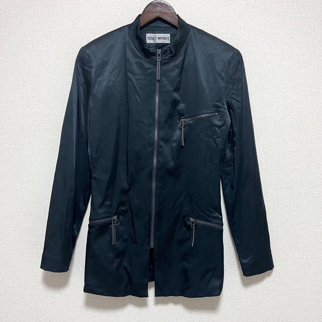 ISSEI MIYAKE イッセイミヤケ ジャケット ブラック L 個性的