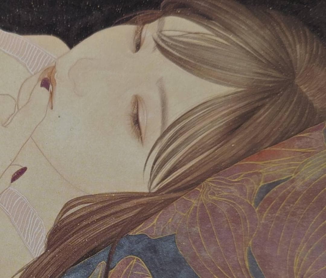 下重ななみ、「同じ温度で」、希少画集・額装画、日本製・新品額縁にて額装致します