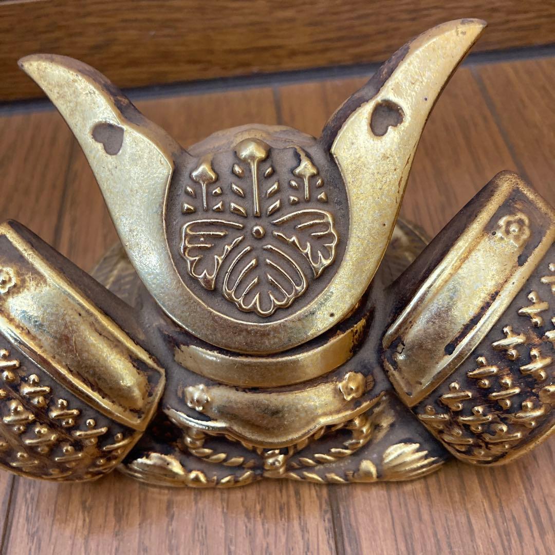 匿名配送　兜　国宝姫路城　アンティーク　置物　カッコいい　カブト　当時物