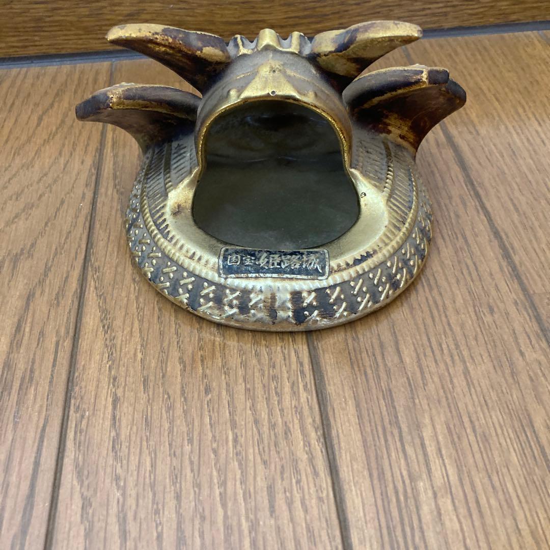 匿名配送　兜　国宝姫路城　アンティーク　置物　カッコいい　カブト　当時物