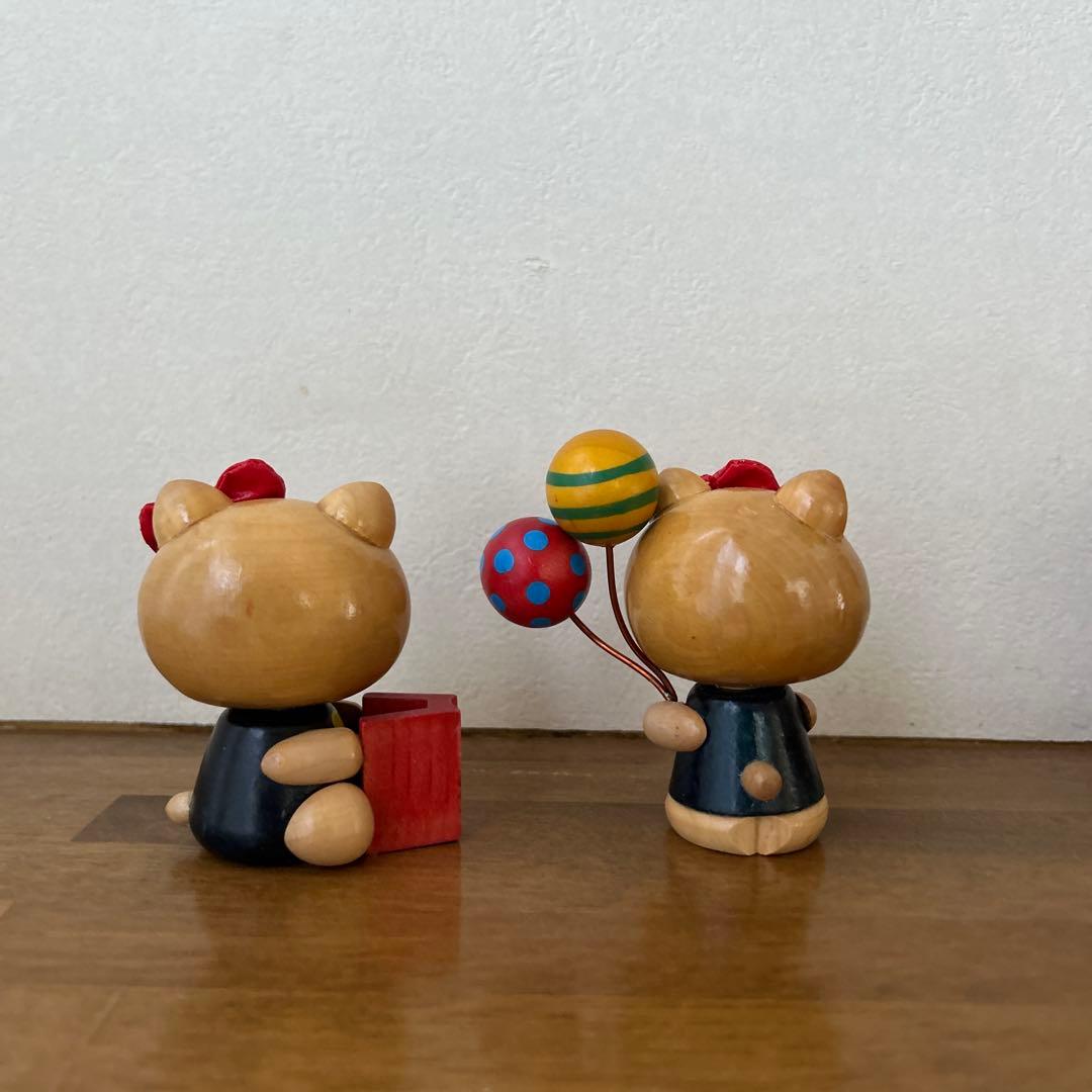 HELLO KITTY ＊木製BOX・人形５個セット＊