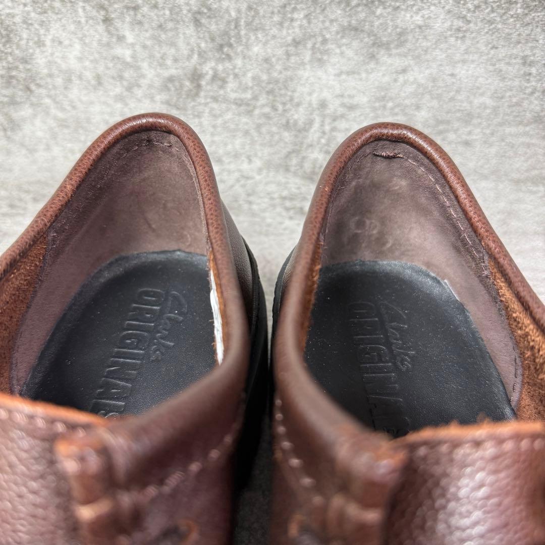【未使用】CLARKS Walla Yukoner ワラビー　シボ加工　ブラウン