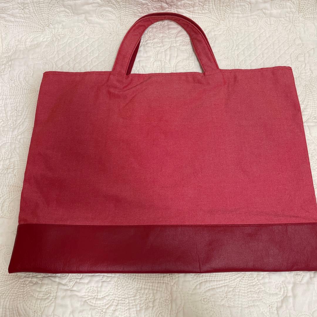 美品　ファミリア　デニムバッグ　くま　アイスクリーム