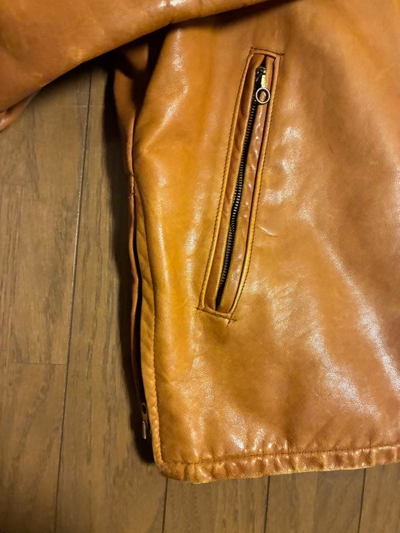 60s 70s THIS GENUINE LEATHER レザージャケット