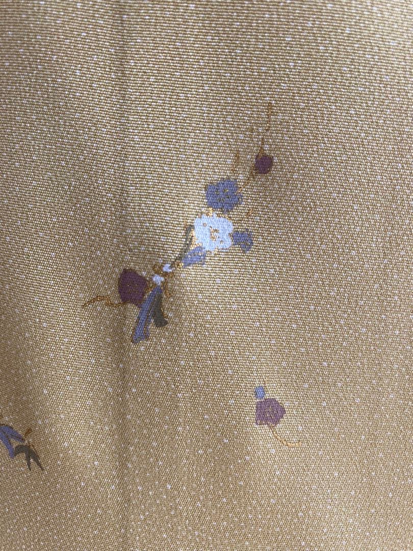 【さとよ様❤️単衣 正絹 江戸小紋に小花柄】