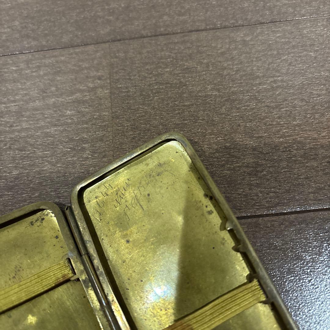 ビンテージ　巻紙ケース　紙タバコ　巻タバコ　真鍮ケース