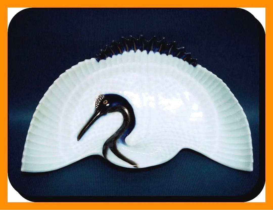 @@840『鶴形 三ッ足皿』　/骨董品 古美術 古玩 アンティーク