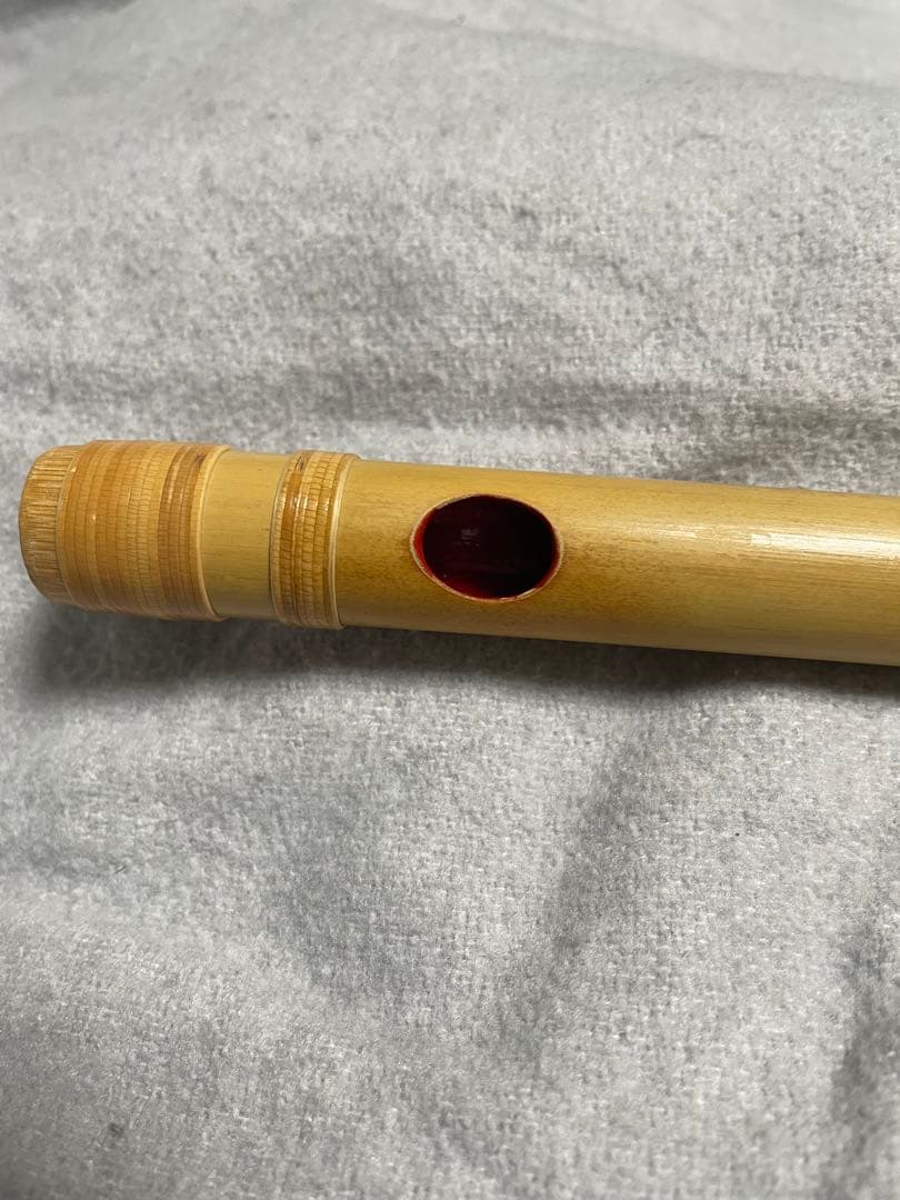 本日限定値下げ中　蘭照（蘭情）篠笛　唄物　八本調子　天地巻　笛袋付き