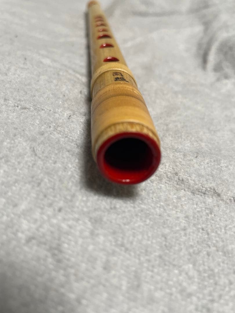 本日限定値下げ中　蘭照（蘭情）篠笛　唄物　八本調子　天地巻　笛袋付き