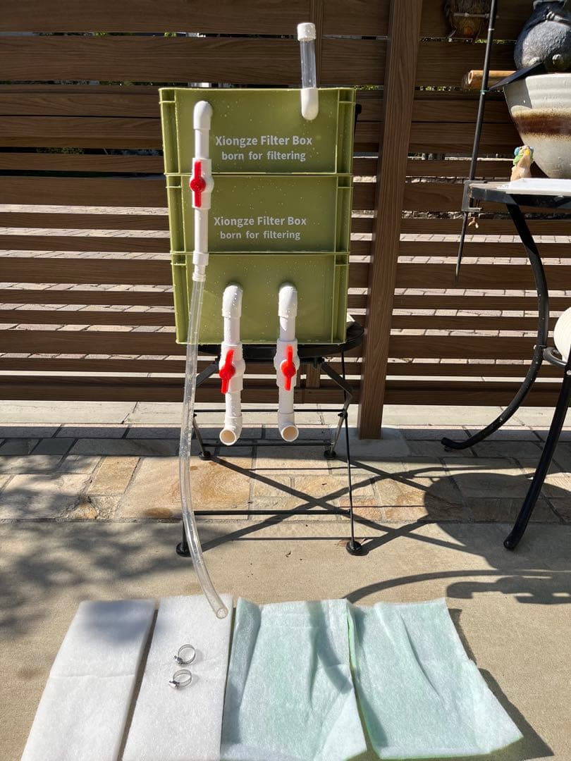 水槽用万能フィルター 外部式飼育濾過装置 ポンプ付き　到着すぐ使える状態