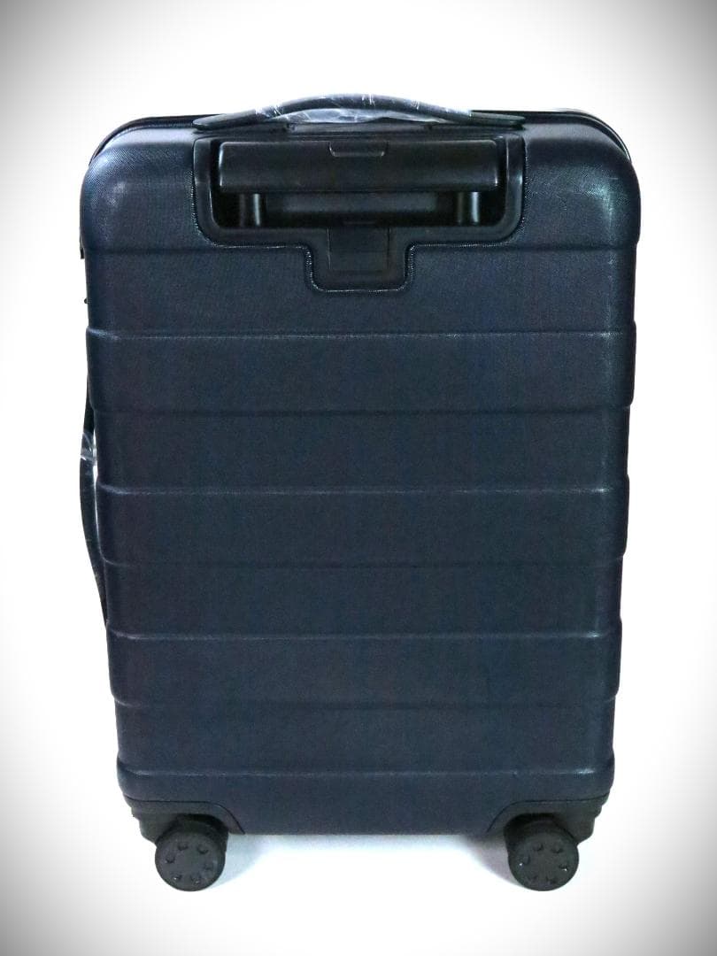 無印良品バーの高さを自由に調節できる ストッパー付ハードキャリー35L濃紺