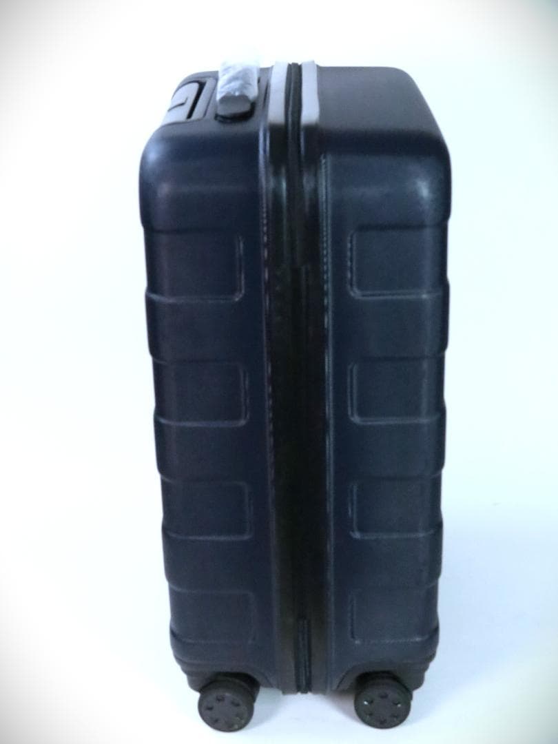 無印良品バーの高さを自由に調節できる ストッパー付ハードキャリー35L濃紺