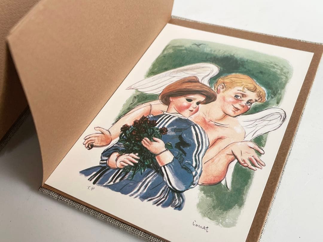 小松崎邦雄　リトグラフ石版画集 12の天使たち専用本型木箱付 限定本