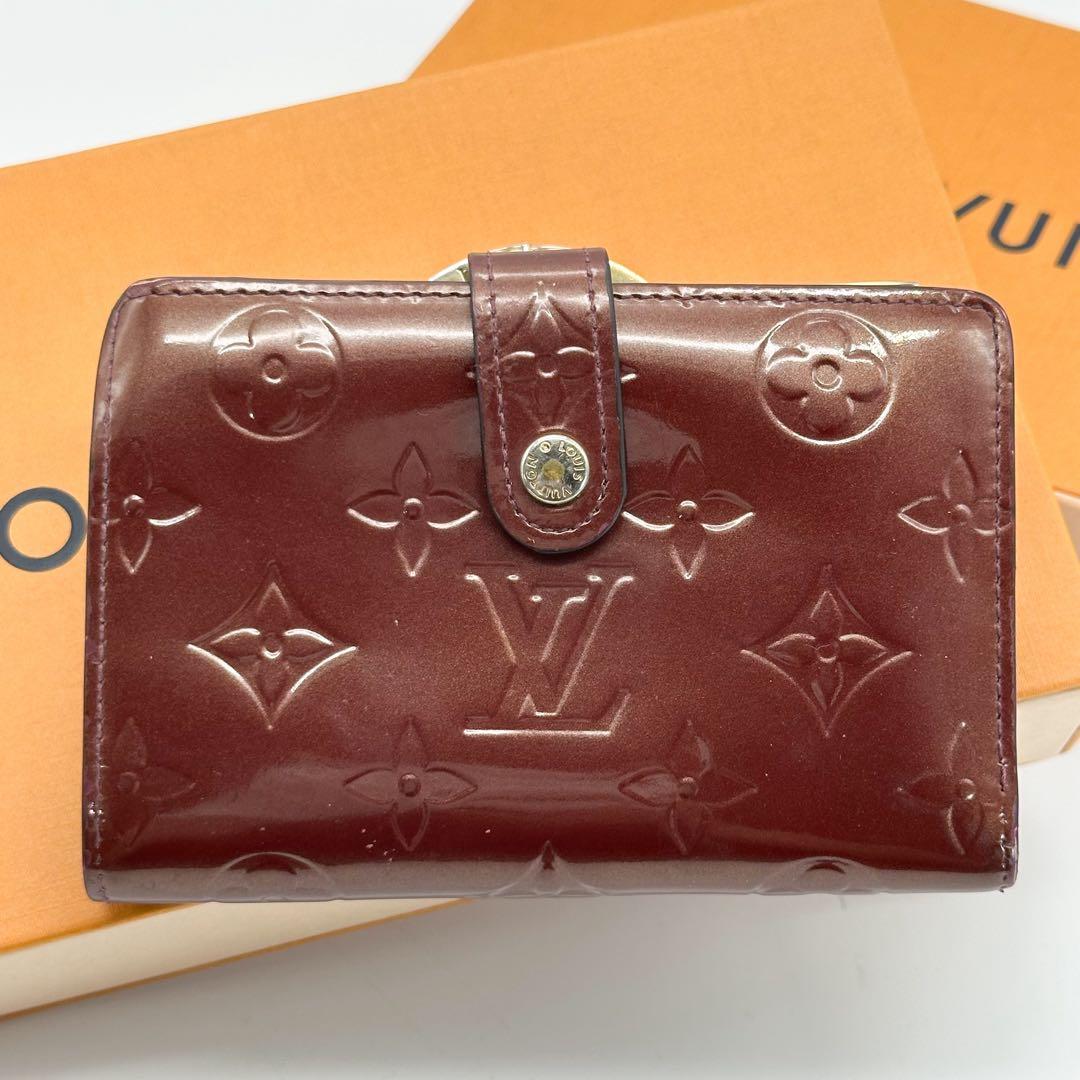 美品 ルイヴィトン ポルトフォイユ ヴィエノワ ヴェルニ モノグラム がま口