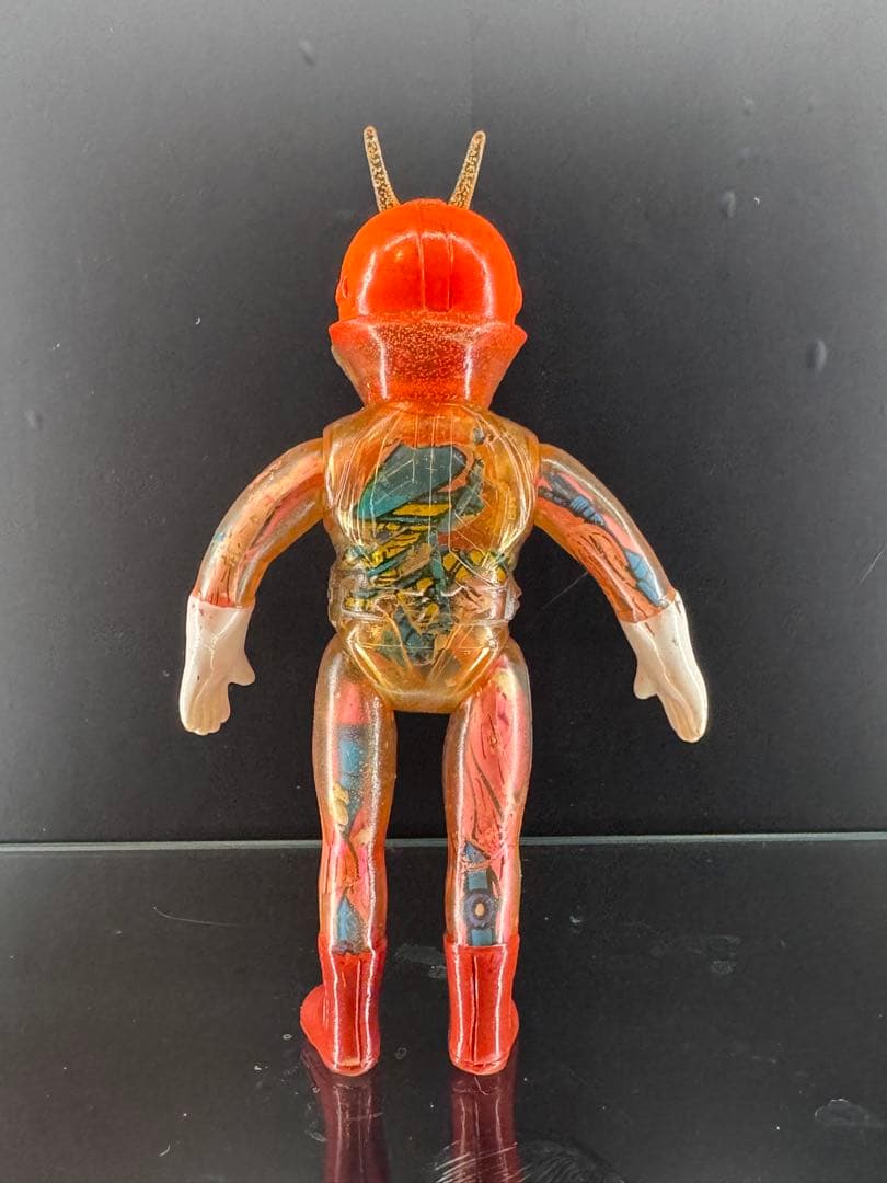 【当時物】仮面ライダーV3 クリア成型 ポピー 旧バンダイ ソフビ