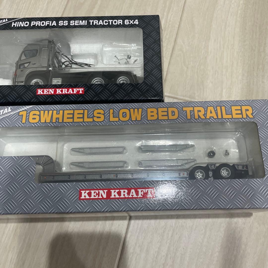 1/50 日野プロフィアSS セミトラクター 6×4 トレーラー　セット