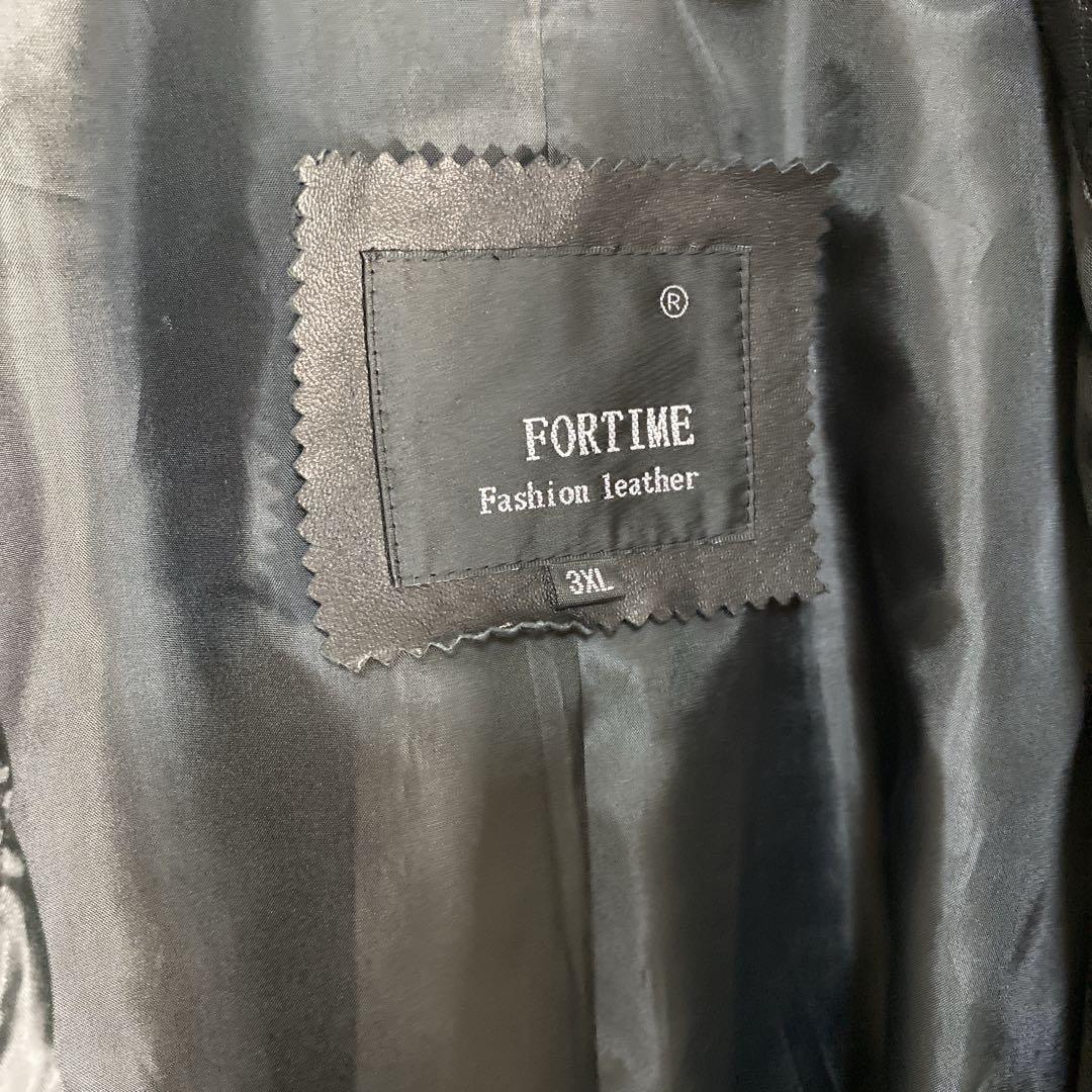 上質ラムレザー　圧倒的存在感 シングルライダース 3XL ゆるダボ 極上レザー