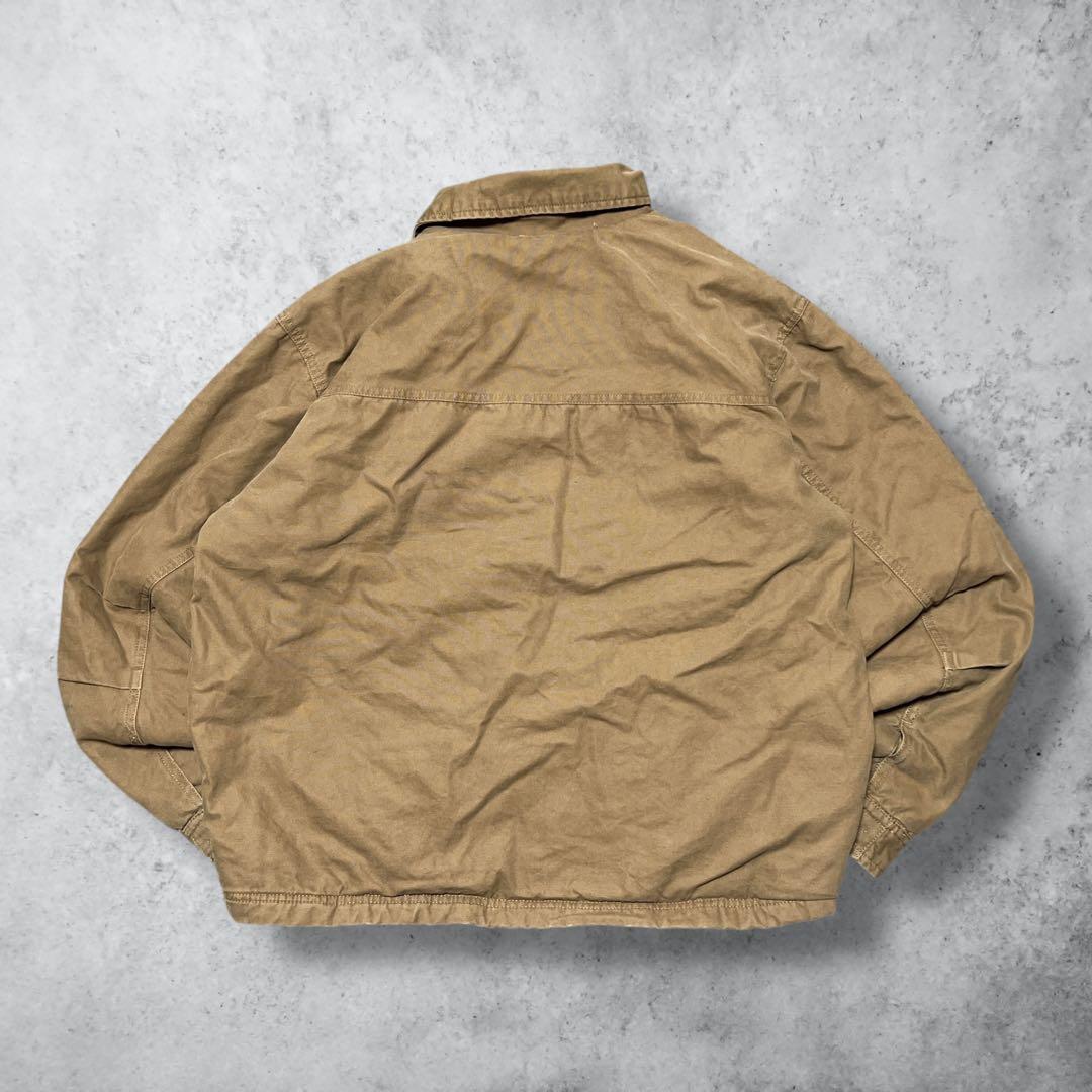 vintage中綿ダックジャケットデトロイトジャケットy2kキャメルM短丈古着