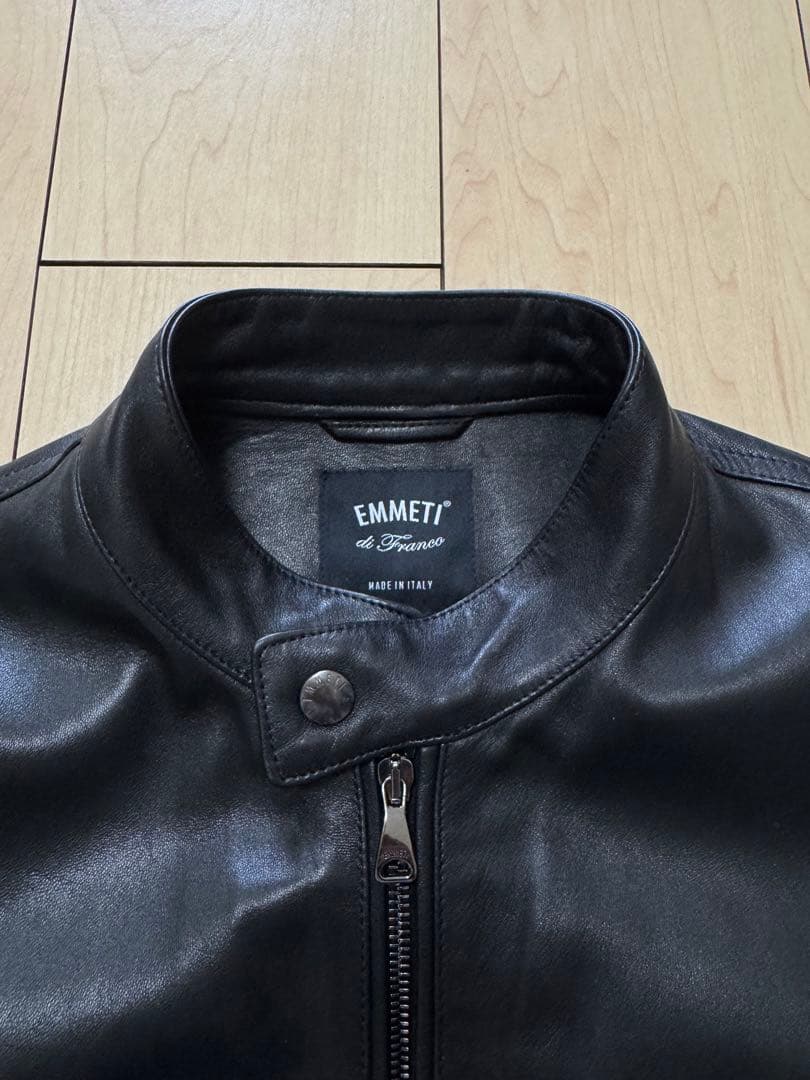 週末限定Emmeti JURI Beams別注 シングル ライダースジャケット