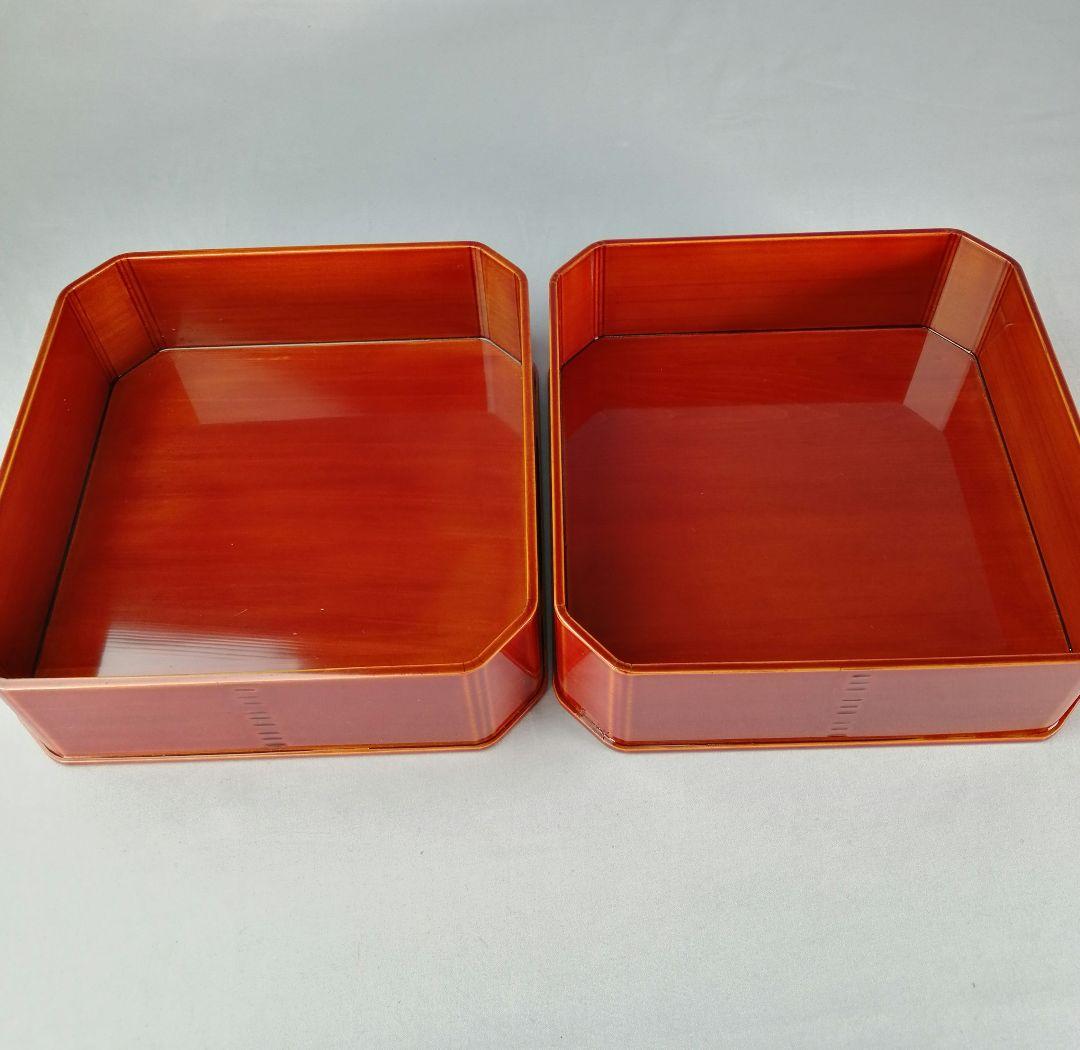 【茶事道具】春慶塗大徳寺重　５客セット　重箱、弁当箱、主菓子　懐石道具376