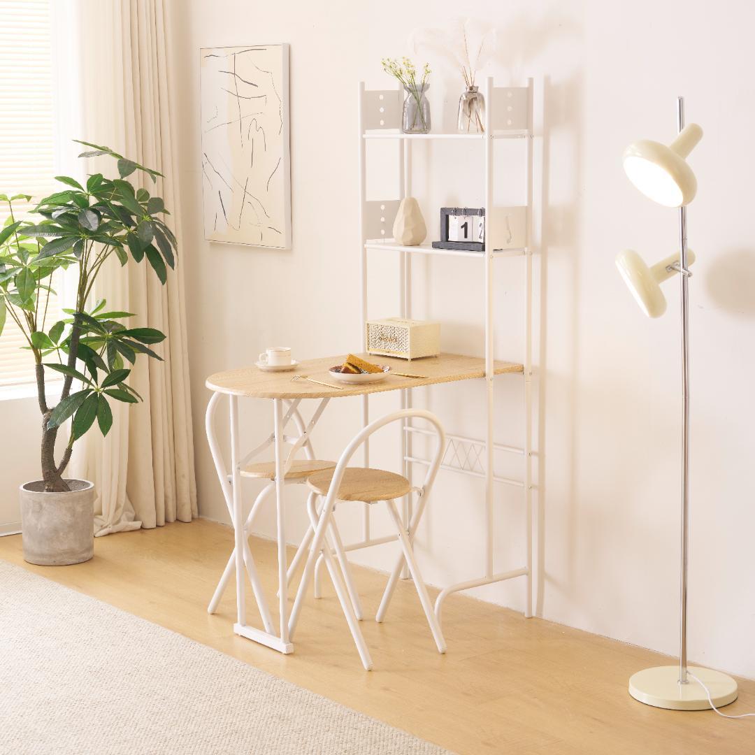 赤字セール！2WAY折畳パソコンデスク・ダイニングテーブルセット　NATURAL