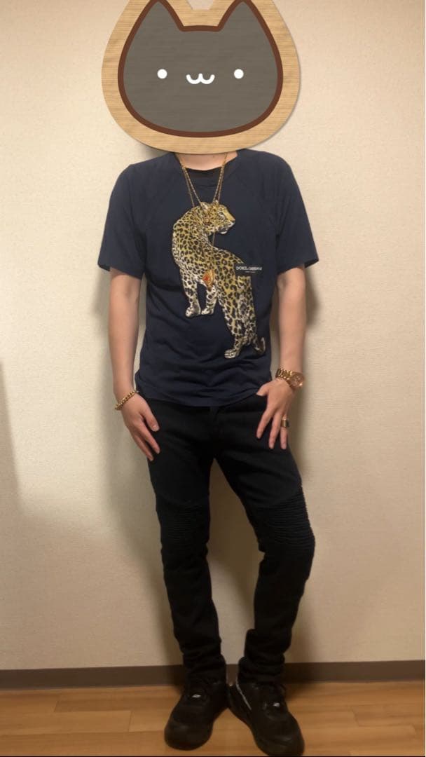 【Dolce & Gabbana】 ヒョウプリント Tシャツ❗️