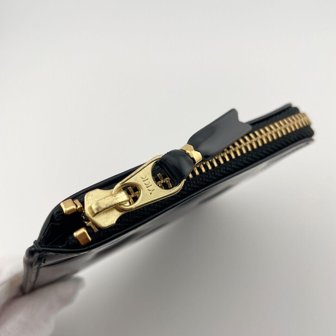 大人気✨コムデギャルソン 財布 L字ファスナー 本革 ポルカドット ブラック
