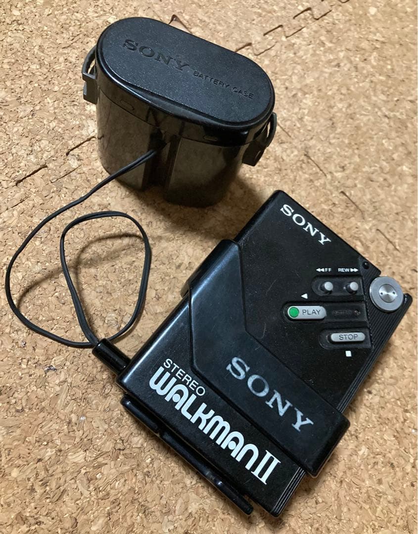 ジャンク　SONY WM-2　WALKMAN2 ブラック　カセットウォークマン2