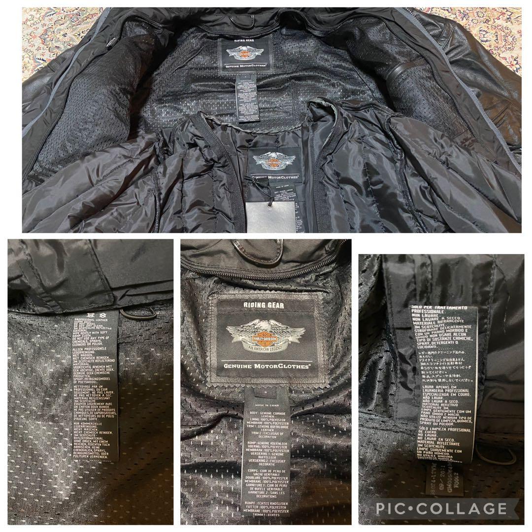 新品未使用HARLEY-DAVIDSON本革ライダースジャケット 冬用インナー付