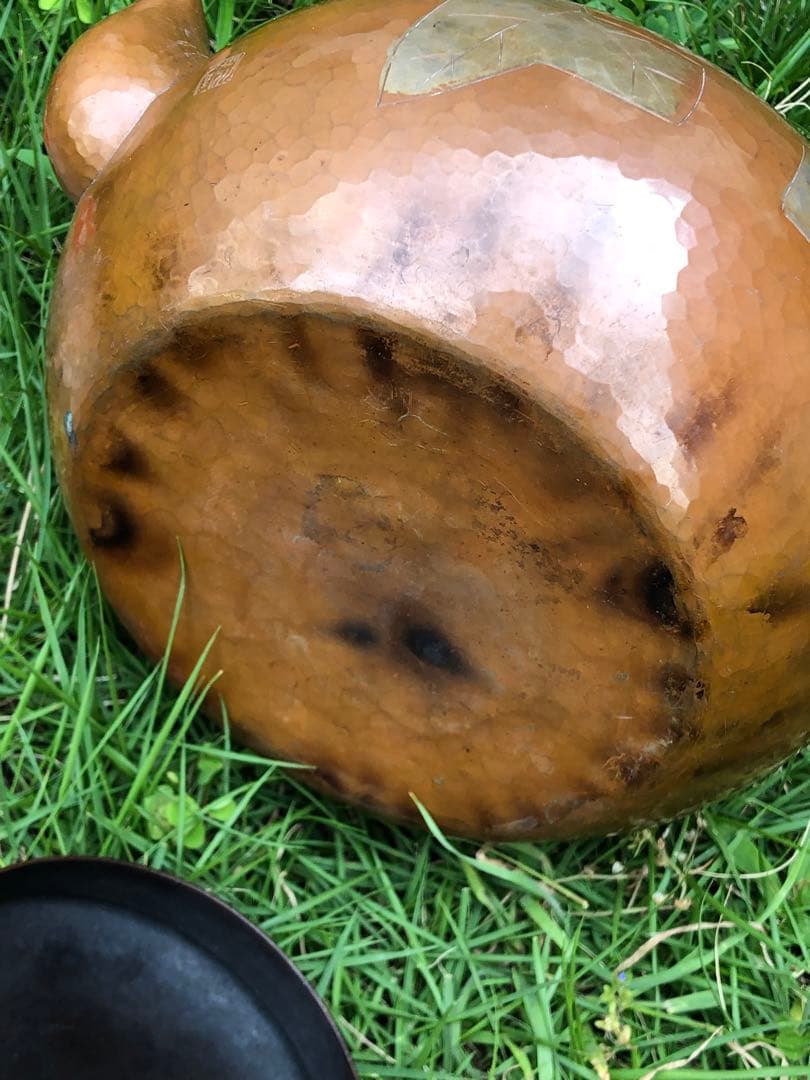 玉川堂の薬缶，湯沸かし、葉紋