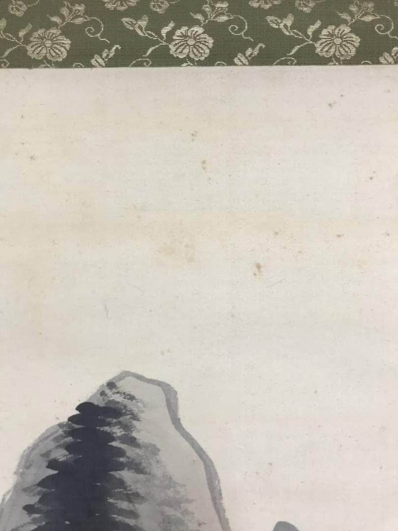 真作/杉渓六橋/山水画賛/山水図/掛軸/名家伝来/AD-832